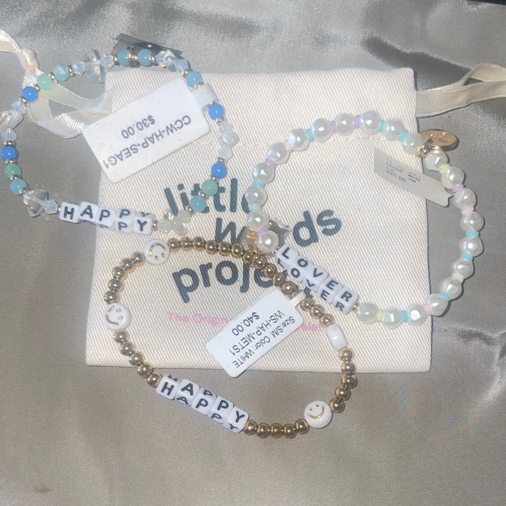Little Words Project Beaded Bracelets Set